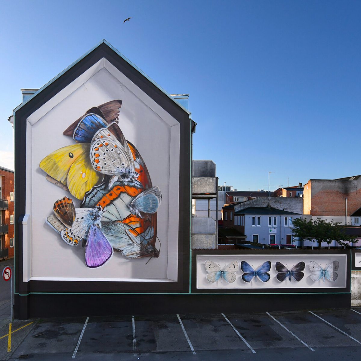 Απίστευτα murals-οφθαλμαπάτες στολίζουν με πεταλούδες πόλεις του κόσμου