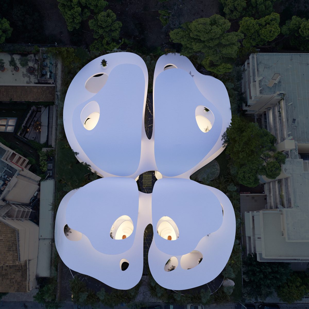 Αυτή η βίλα στη Βουλιαγμένη σε σχήμα πεταλούδας έχει κάτι ανατρεπτικό στη θέση των τοίχων!