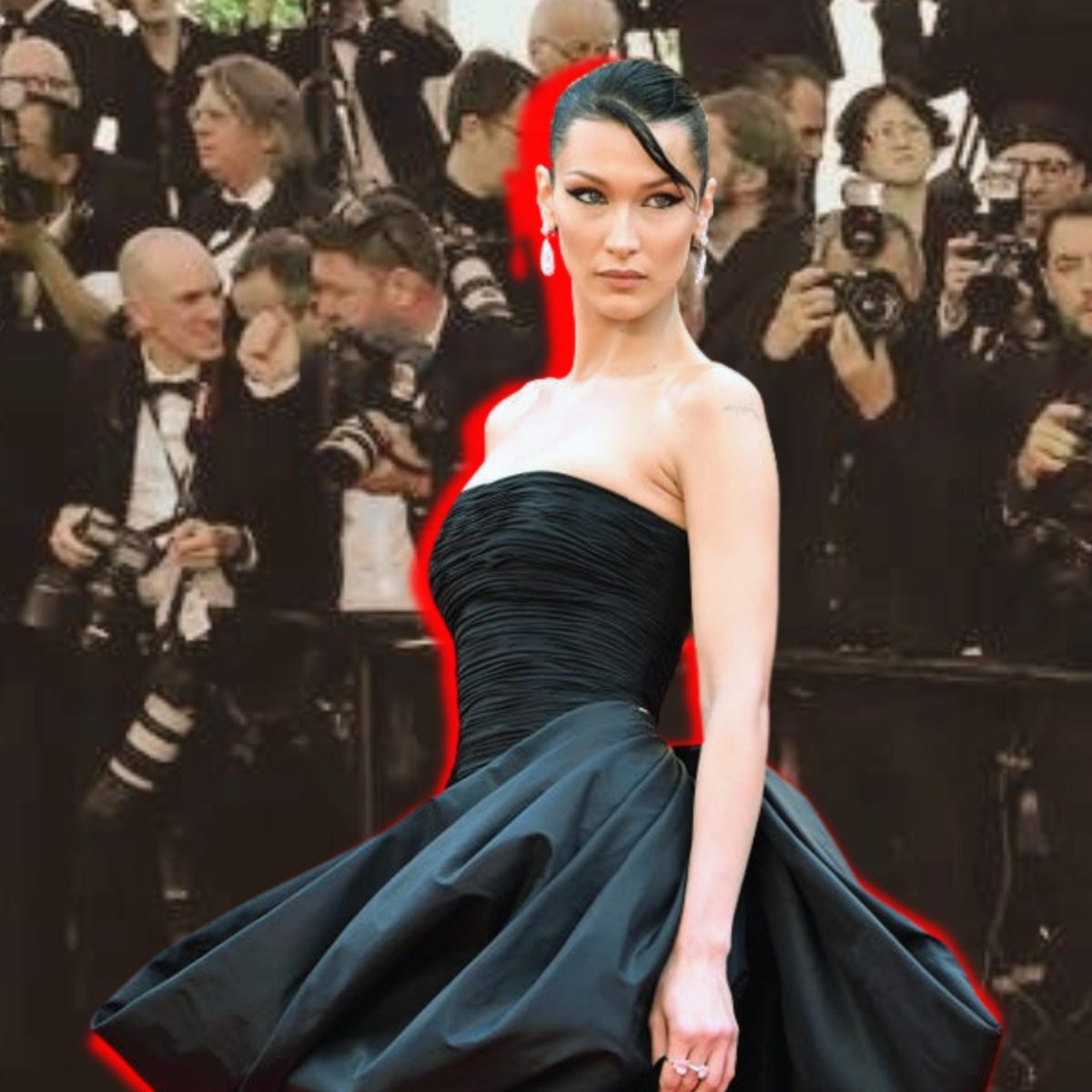 H Bella Hadid έκανε εντύπωση στις Κάννες φορώντας τουαλέτα Versace του 1987!