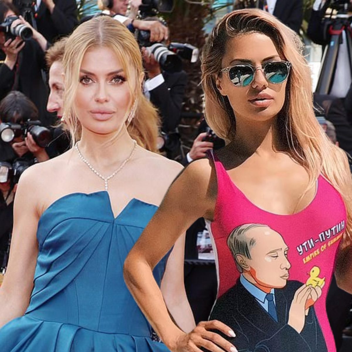 Kάννες: Οργή προκάλεσε η εμφάνιση της Ρωσίδας influencer που υποστηρίζει τον Πούτιν!