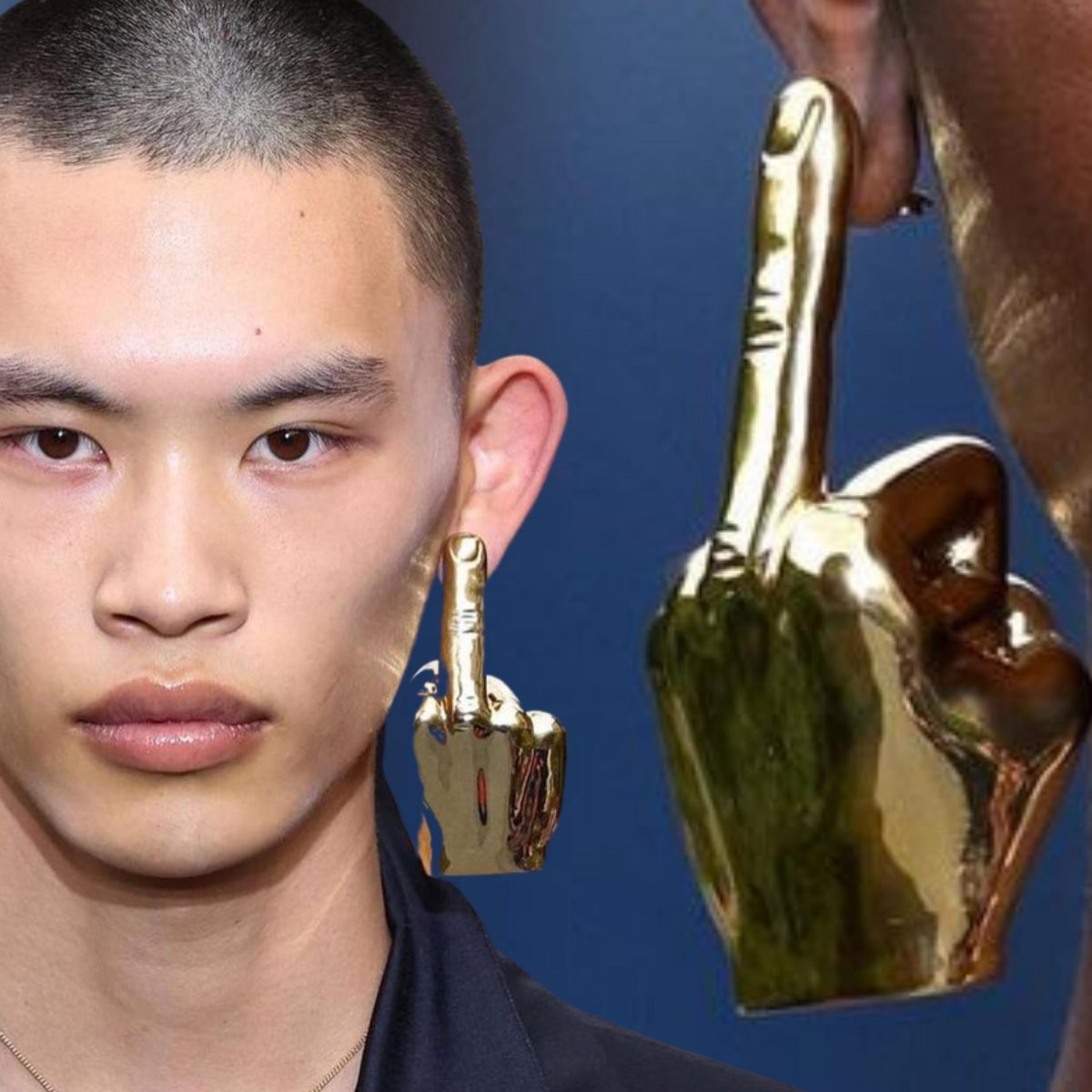 Xειρονομία με το μεσαίο δάχτυλο είναι τα viral σκουλαρίκια που κέρδισαν το Παρίσι!