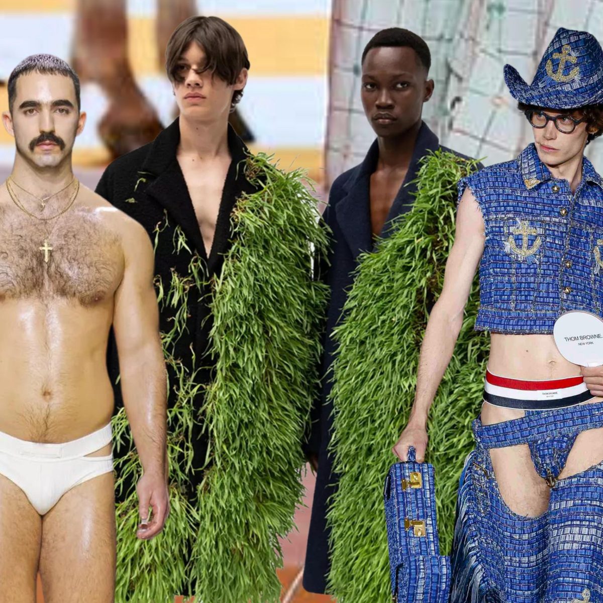 H αντρική μόδα υποδέχεται καουμπόι με jockstraps, γκέι με καμπύλες και περιττώματα αλόγων(;)