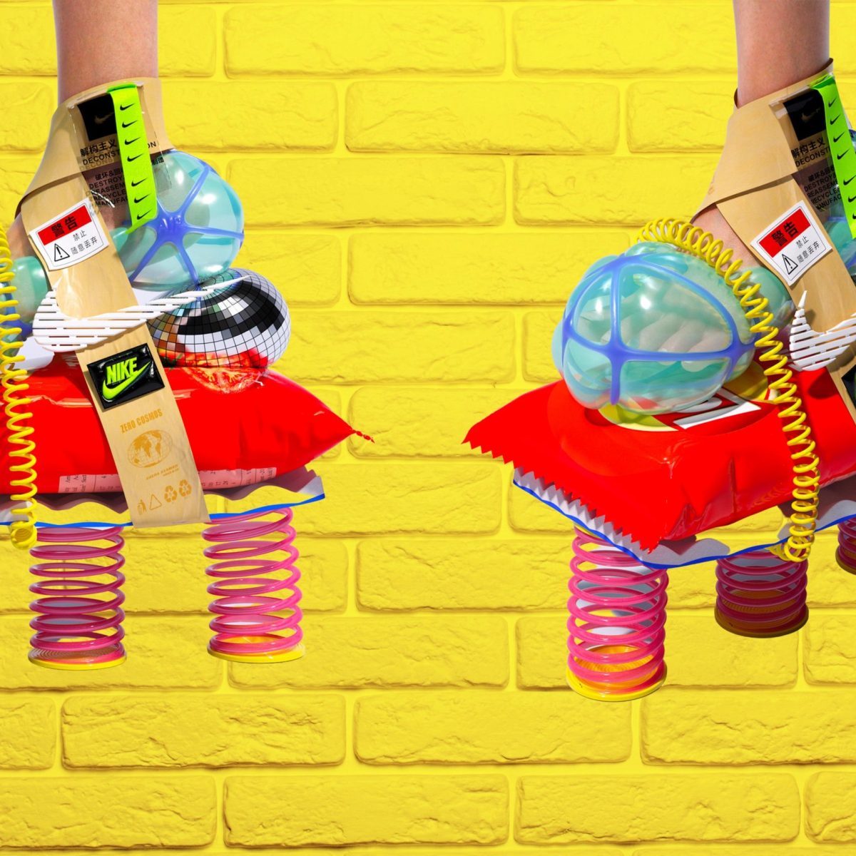 Ένας Κινέζος φτιάχνει αθλητικά παπούτσια που μοιάζουν με παρανοϊκά έργα τέχνης!