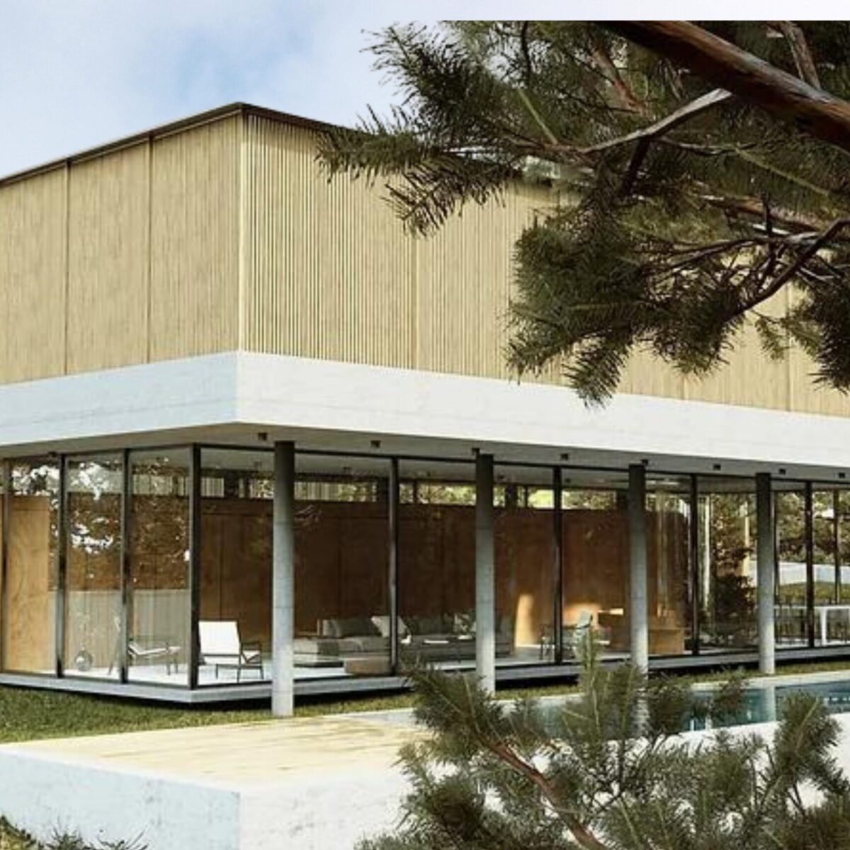 Πώς το κρυφό μπαλκόνι αυτής της κατοικίας στην Εκάλη προστατεύει την ιδιωτική ζωή των ενοίκων