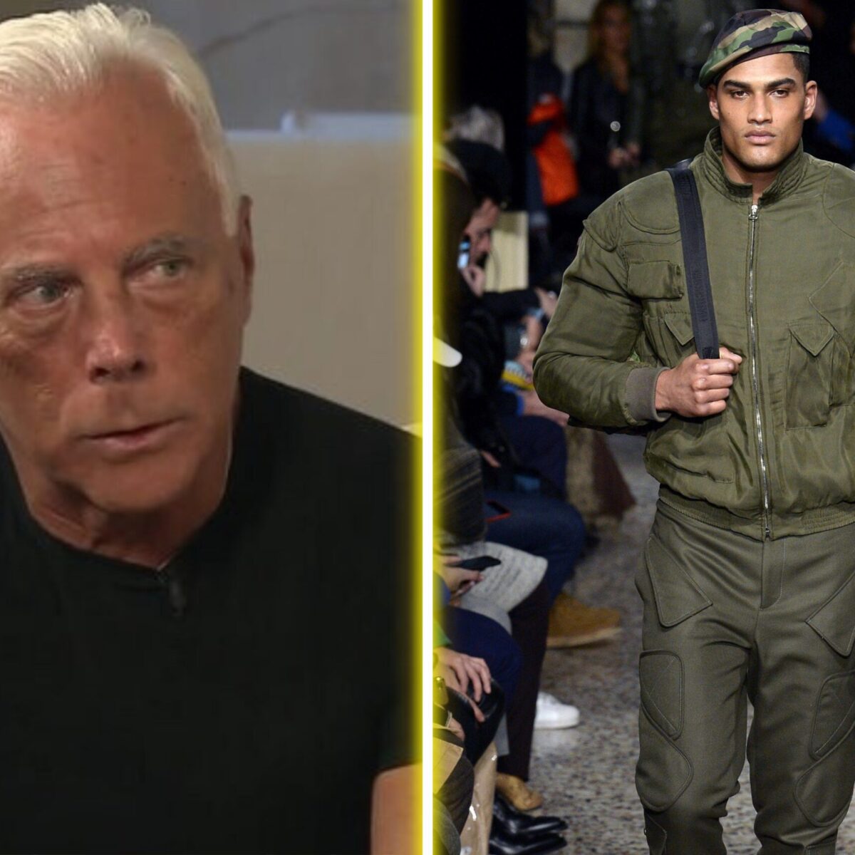 Ο Giorgio Armani έχει να δώσει εξηγήσεις: H πασαρέλα με τα στρατιωτικά ρούχα και ο κακός οιωνός