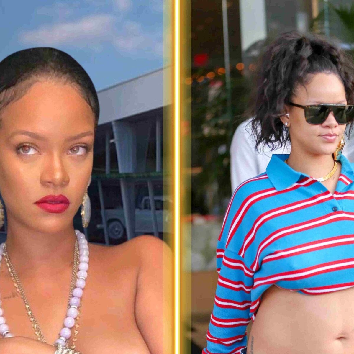 H Rihanna “παρέδωσε” μαθήματα maternity στιλ σε νυχτερινή έξοδο: Mε διάφανη φούστα και μπλουζάκι των Wu-Tang
