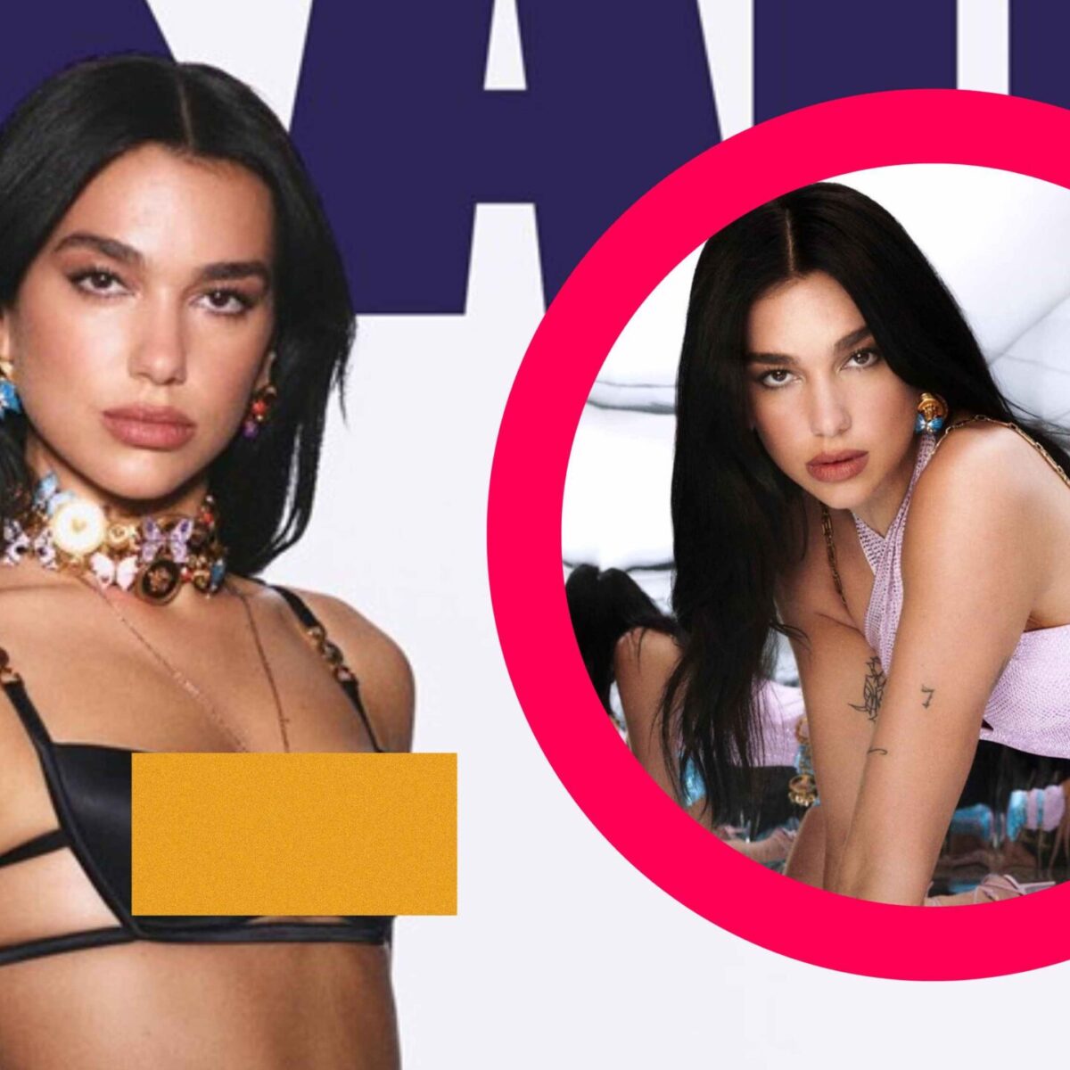 Dua Lipa: Στο εξώφυλλο του περιοδικού Dazed με Versace ρούχα που σχεδίασε η ίδια!