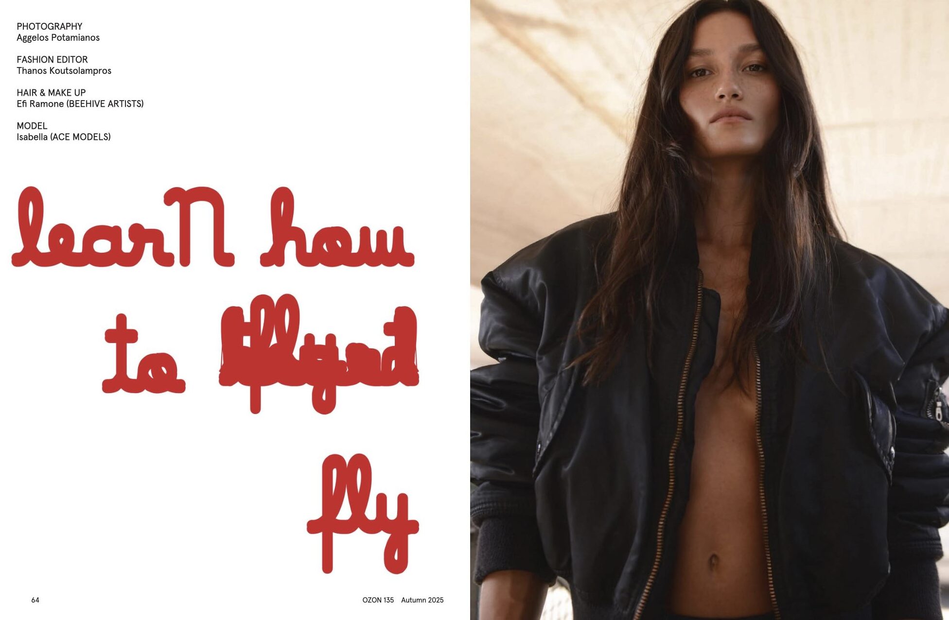 fashion editorial on ozon new issue