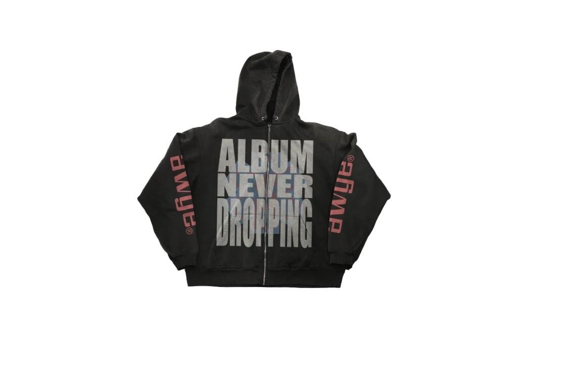 “Album Never Dropping” merch